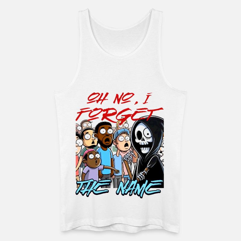 Sensenmann im Meme-Mob - Männer Bio Tank Top - Weiß