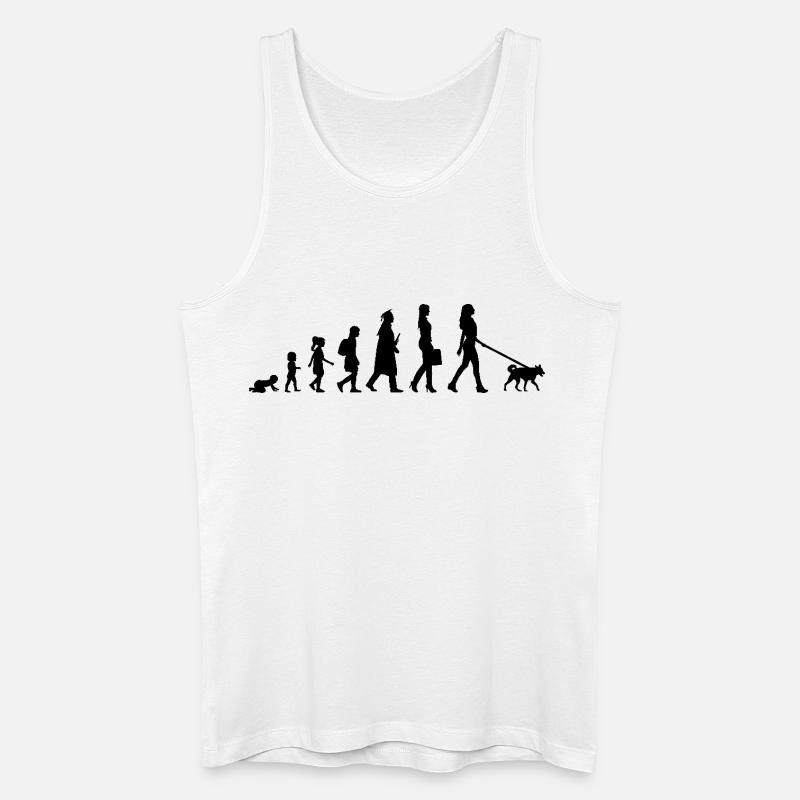 Entwicklung einer Hundehalterin - Männer Bio Tank Top - Weiß