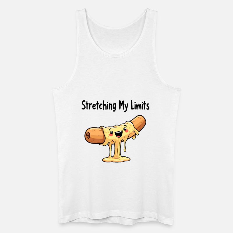 Stretching My Limits - Männer Bio Tank Top - Weiß