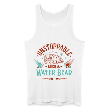 Unstoppable as a tardigrade - Men’s Organic Tank Top - white - Front