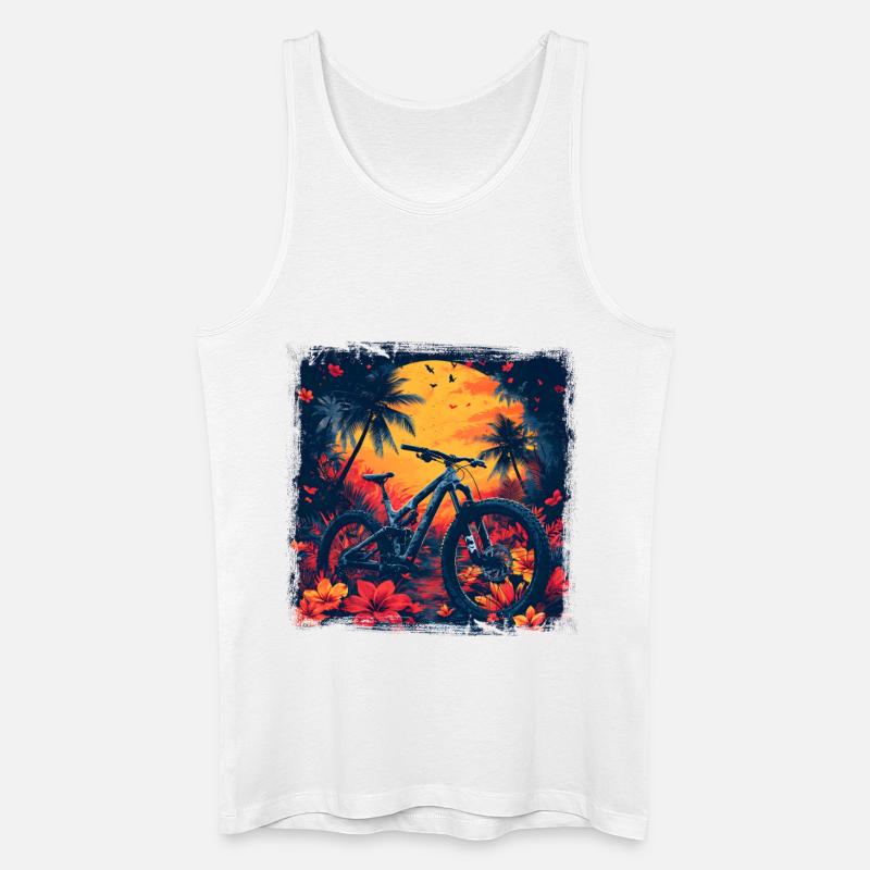 Mountainbiking Steamwave - Männer Bio Tank Top - Weiß