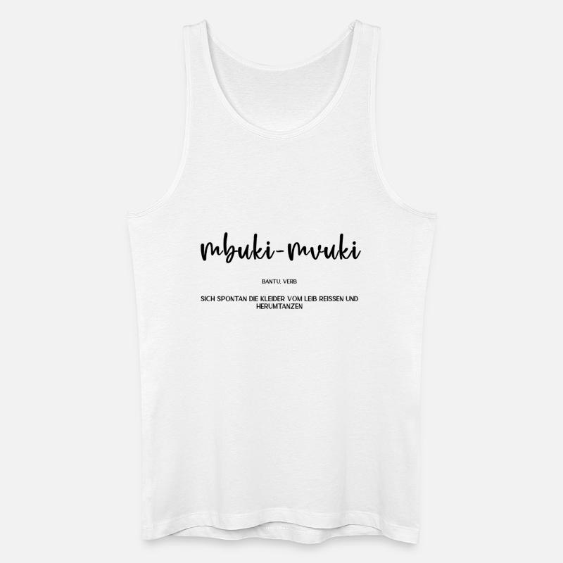 mbukimvuki - Männer Bio Tank Top - Weiß