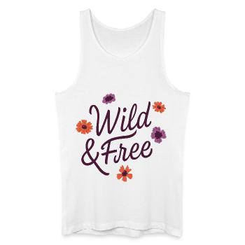 Wild & Frei - Männer Bio Tank Top - Weiß - Vorne