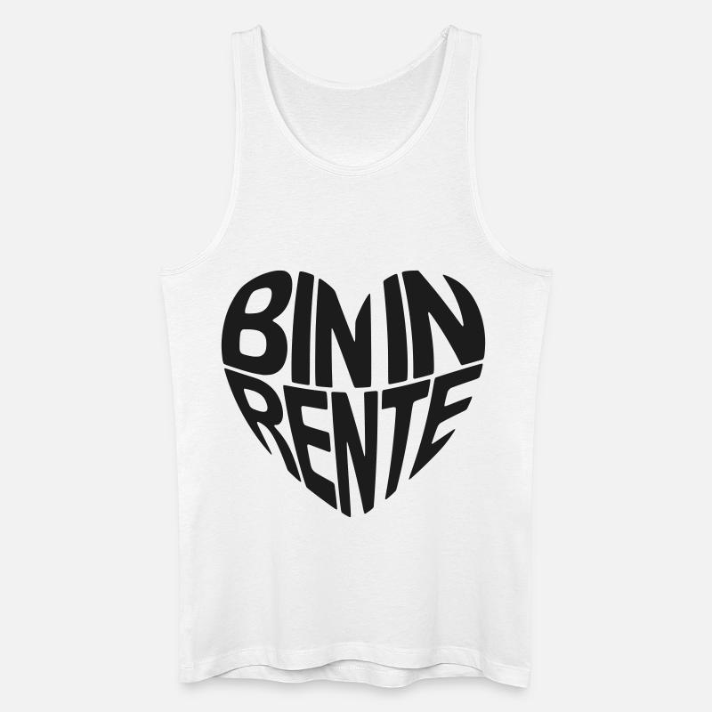 Bin in Rente - Männer Bio Tank Top - Weiß