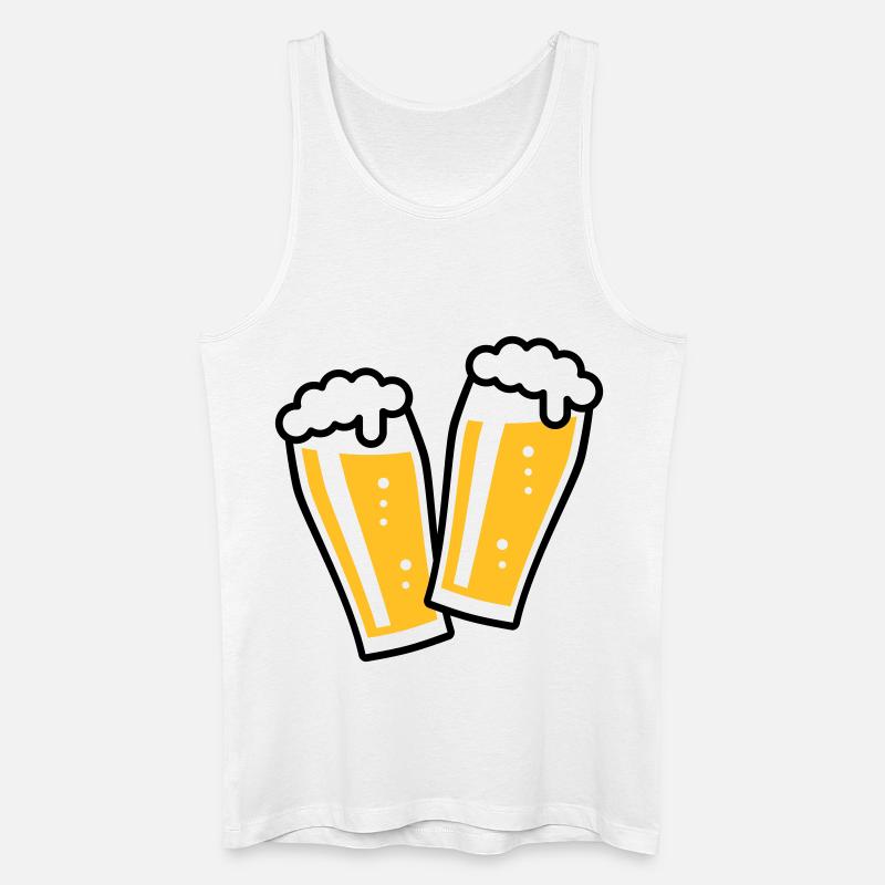 XDoppelter Willie (2) - Männer Bio Tank Top - Weiß