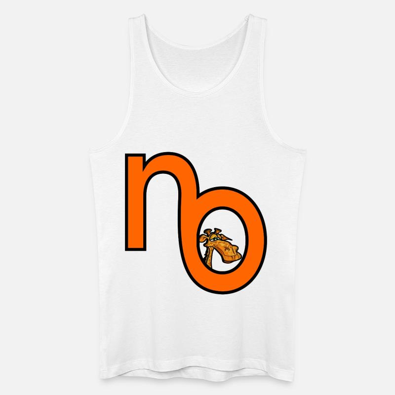 GIRAFFE NEIN - Männer Bio Tank Top - Weiß