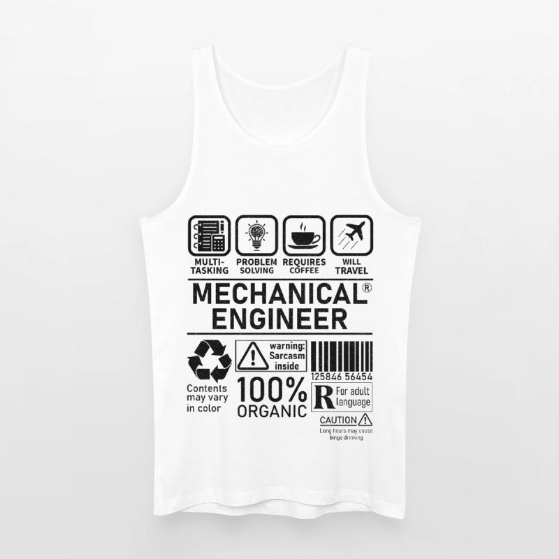 Mechanical Engineer multi tasking problem solving Männer Bio Tank Top