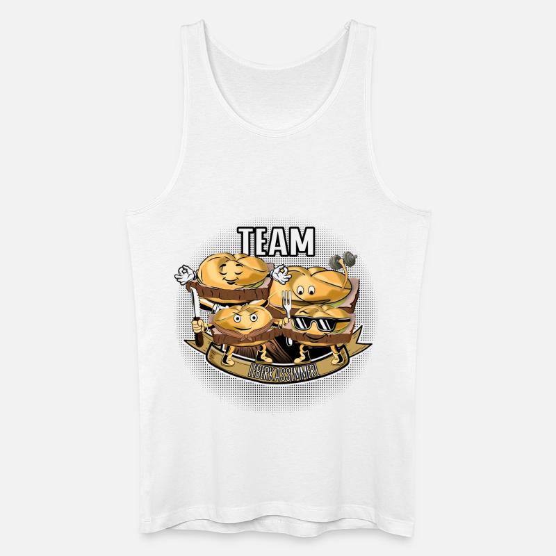 Team Leberkassemmel – Snack Squad! - Männer Bio Tank Top - Weiß