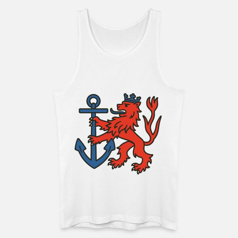 Düsseldorfer Löwe - Männer Bio Tank Top - Weiß