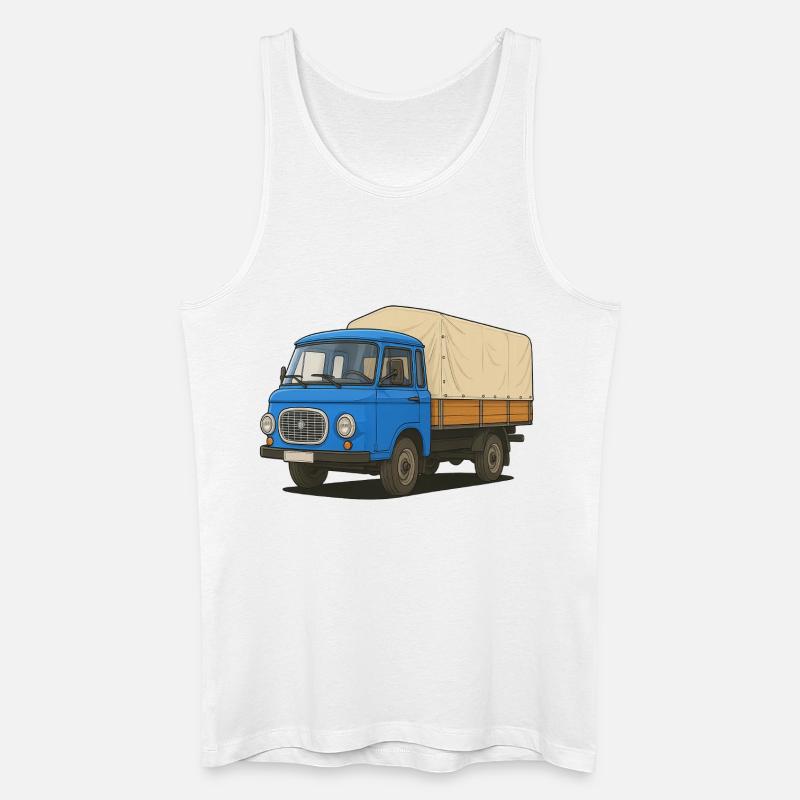 Ost-Pritsche - Männer Bio Tank Top - Weiß