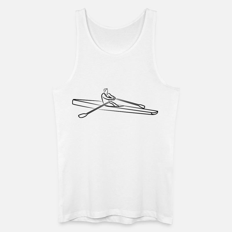 Ruderer - Männer Bio Tank Top - Weiß