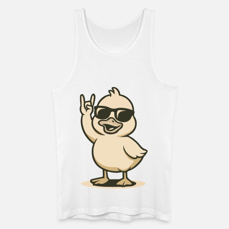 Duck’n’Roll - Männer Bio Tank Top - Weiß