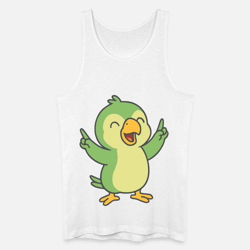 Party-Papagei - Männer Bio Tank Top - Weiß