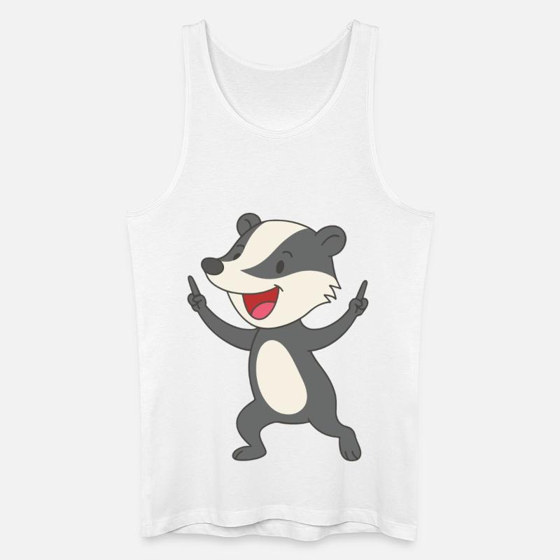 Party-Dachs - Männer Bio Tank Top - Weiß