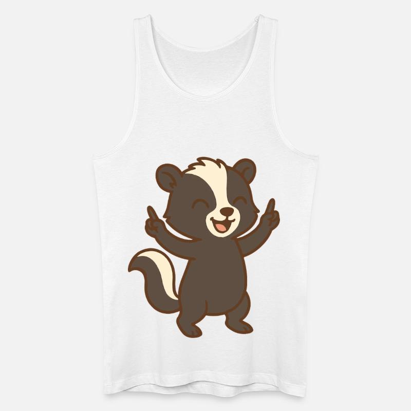 Cheer Up Stinktierchen - Männer Bio Tank Top - Weiß