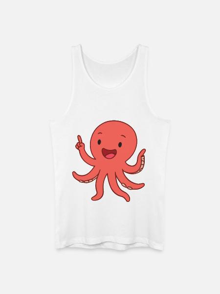 Happy Krakenkind - Men’s Organic Tank Top - white