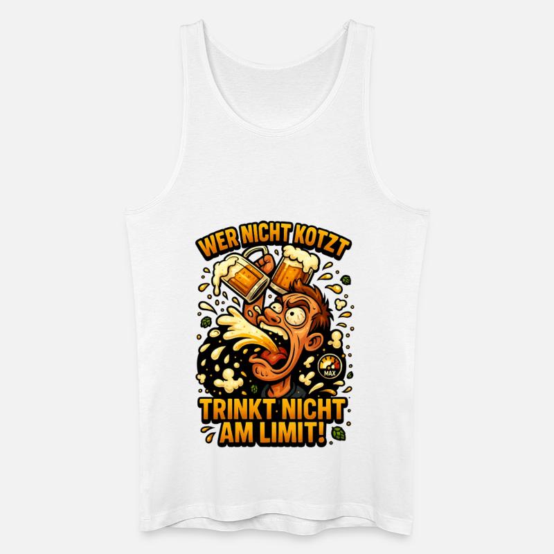Bier Bierathlon Bierflasche Bierzelt Bierkrug - Männer Bio Tank Top - Weiß