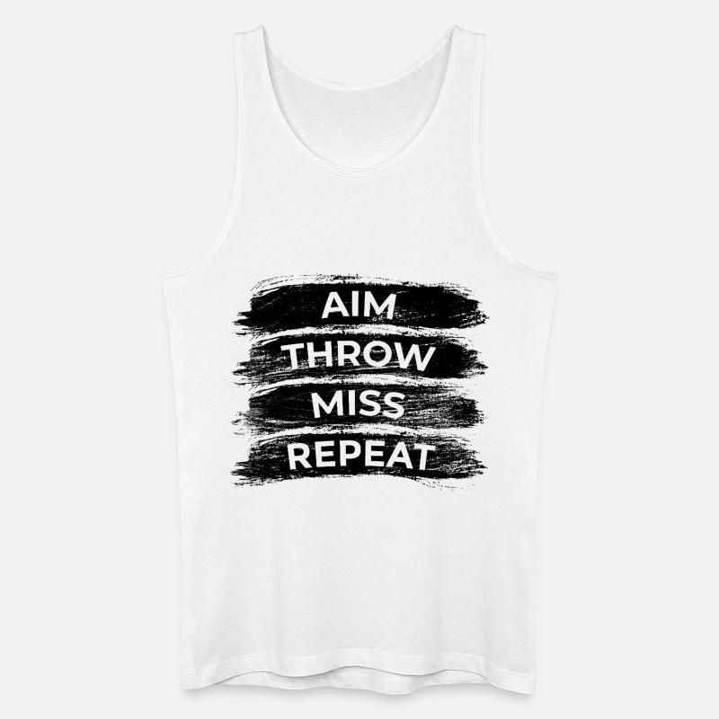 Darts Routine - Männer Bio Tank Top - Weiß