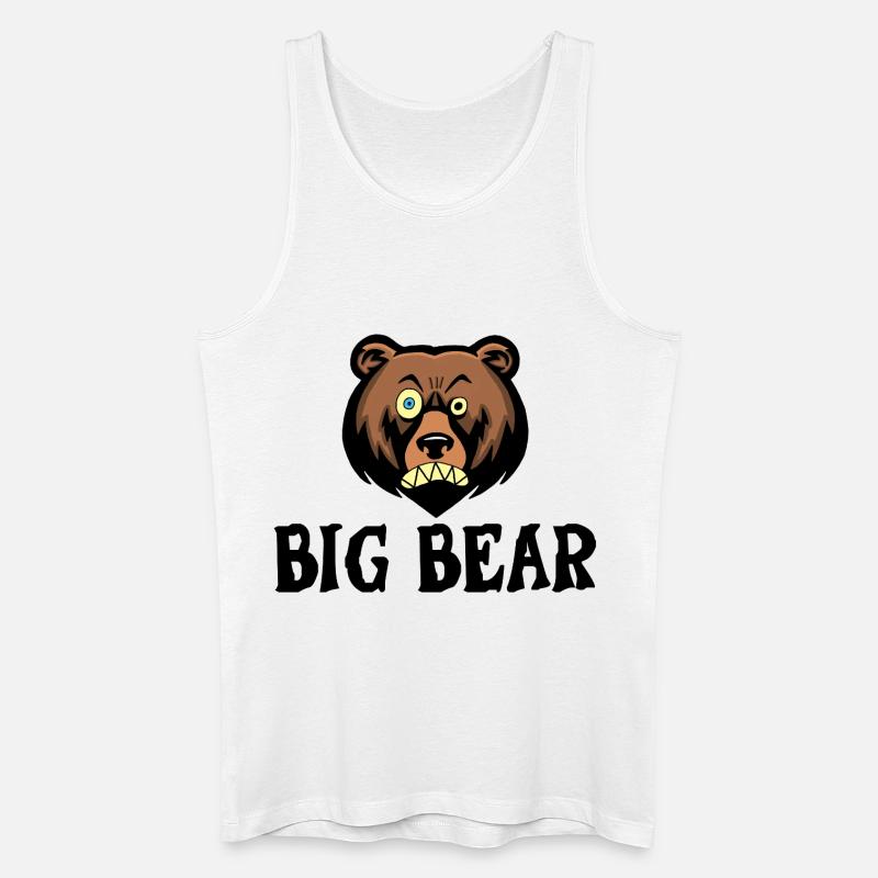 Großer Bär - Männer Bio Tank Top - Weiß