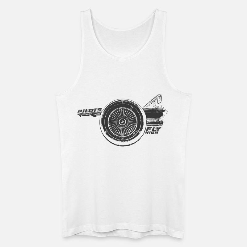 Jetpower Legacy - Männer Bio Tank Top - Weiß
