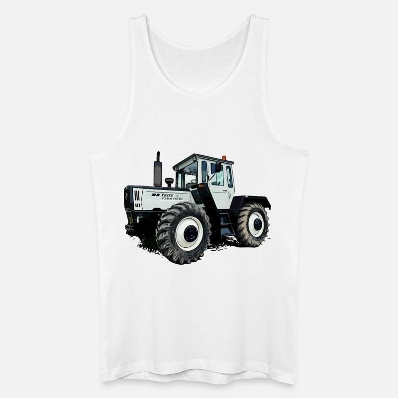 Ackerlegende in Grau - Männer Bio Tank Top - Weiß