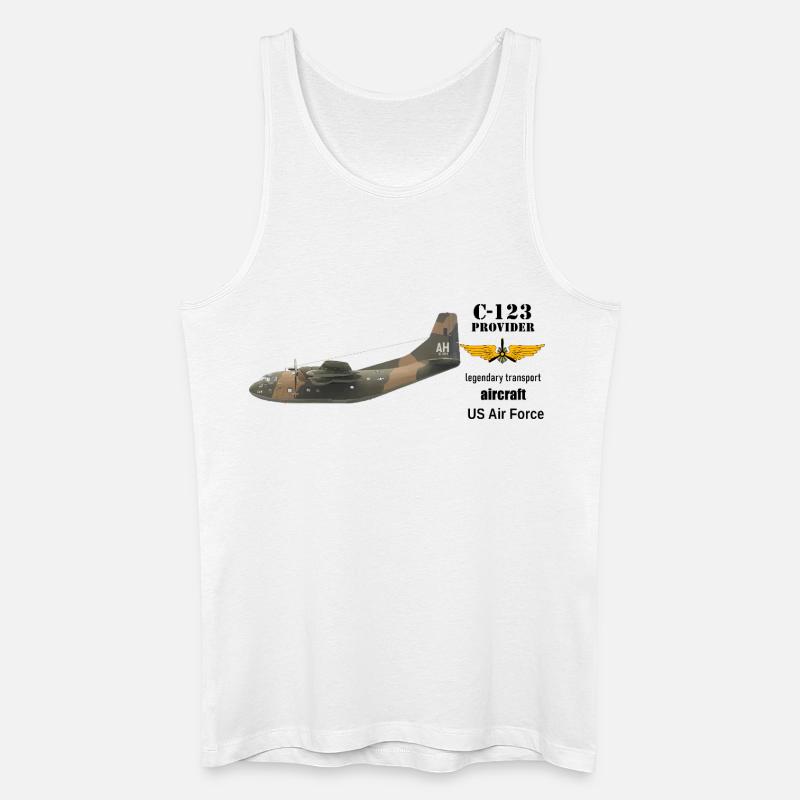 C-123 Provider - Männer Bio Tank Top - Weiß