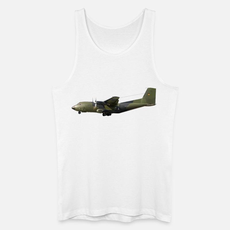 C-160 Transall - Männer Bio Tank Top - Weiß