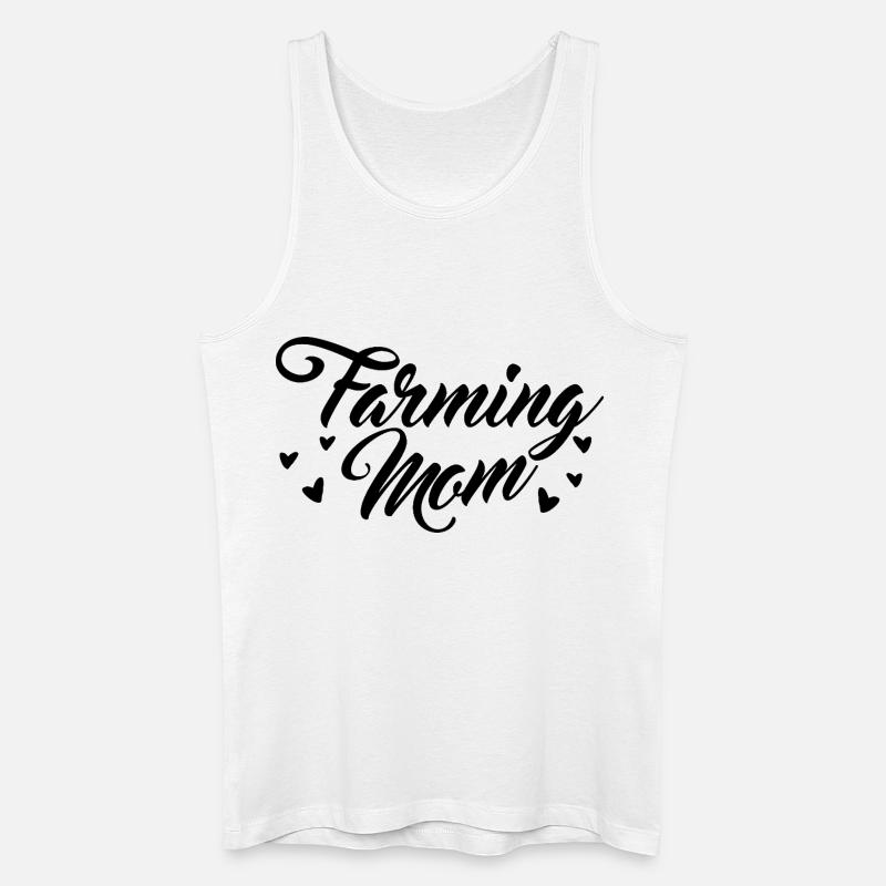 Bauernhof Mutter - Männer Bio Tank Top - Weiß