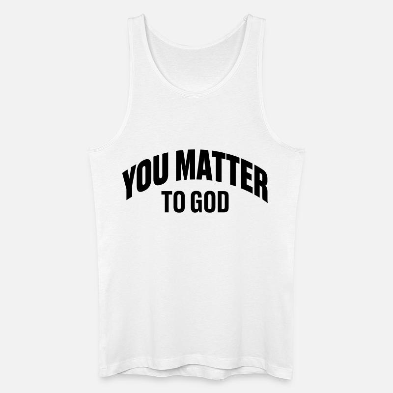 Du bist Gott wichtig - Männer Bio Tank Top - Weiß