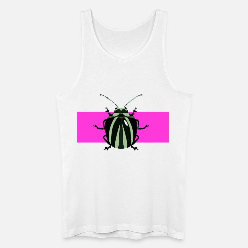 Abstract bug desgin - Männer Bio Tank Top - Weiß