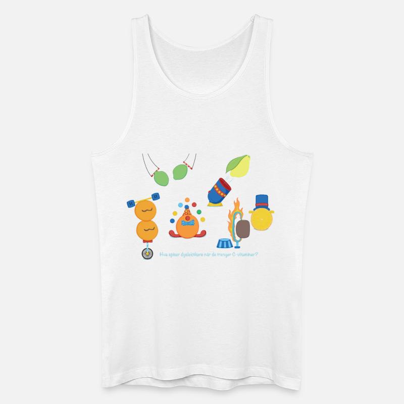 Zirkusfrüchte - Männer Bio Tank Top - Weiß
