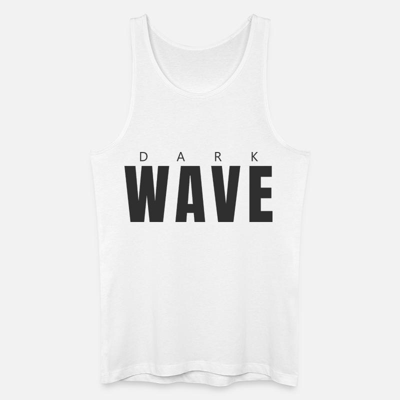 Dark Wave - Männer Bio Tank Top - Weiß