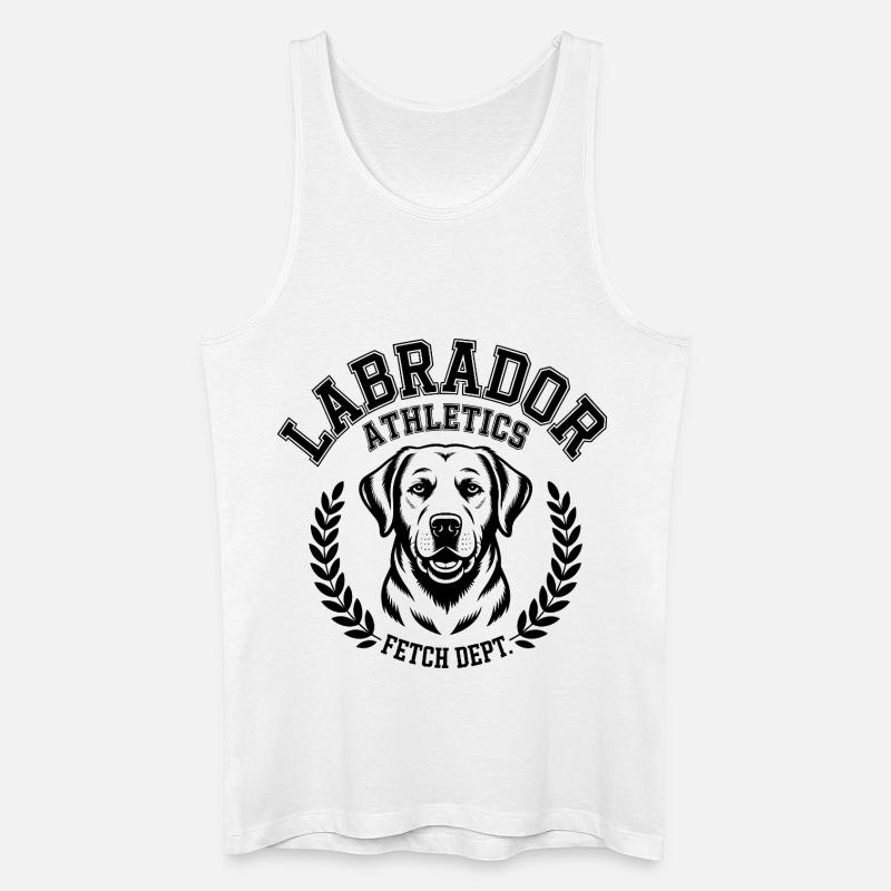 Labrador Leichtathletik - Männer Bio Tank Top - Weiß