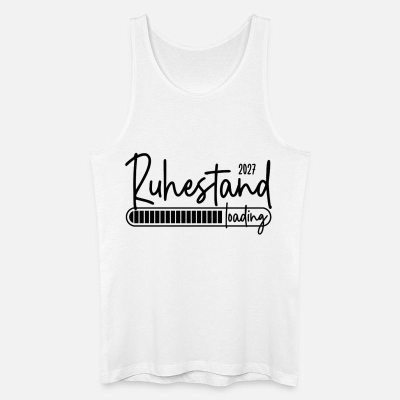Ruhestand 2027 loading - Männer Bio Tank Top - Weiß