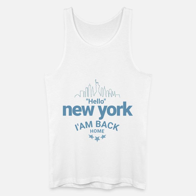 New York Back Home Design - Männer Bio Tank Top - Weiß