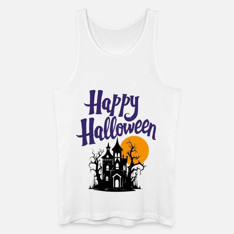 Fröhliches Halloween - Männer Bio Tank Top - Weiß