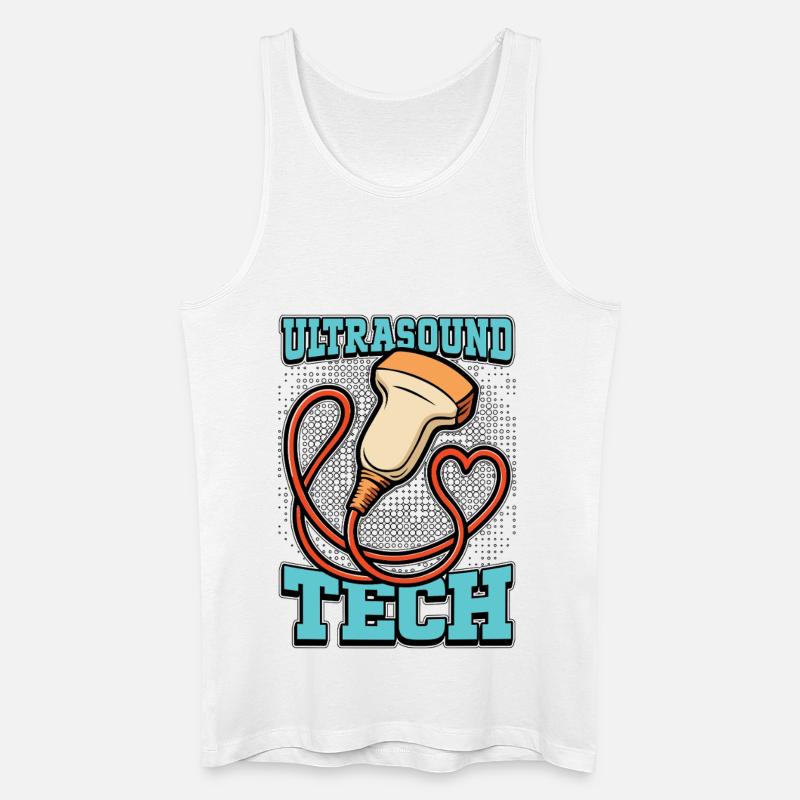 Sonographer Ultrasound Tech Sonography Xray Tech - Männer Bio Tank Top - Weiß