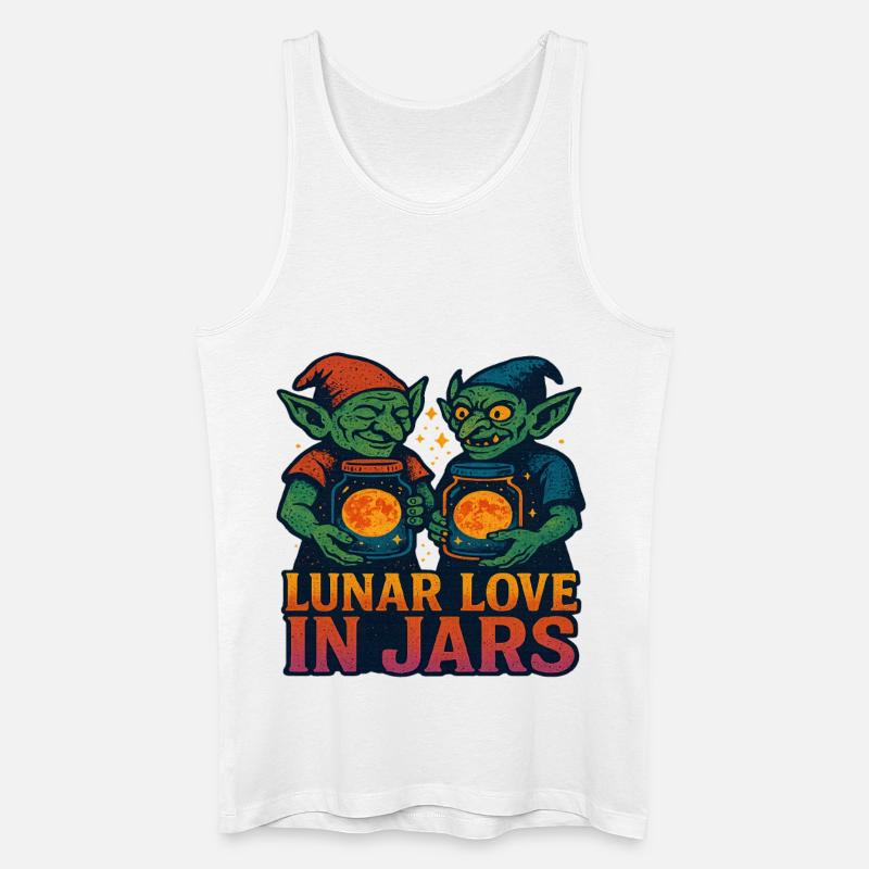 Goblincore Astronomy Goblins - Männer Bio Tank Top - Weiß