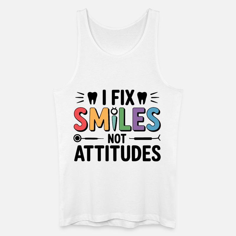 Zahntechniker Brückenkunst - Männer Bio Tank Top - Weiß