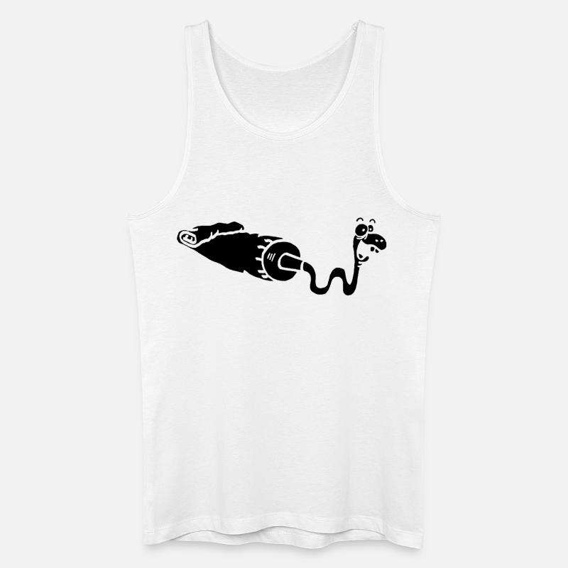 Gouache oder schwarze Schlange? - Männer Bio Tank Top - Weiß