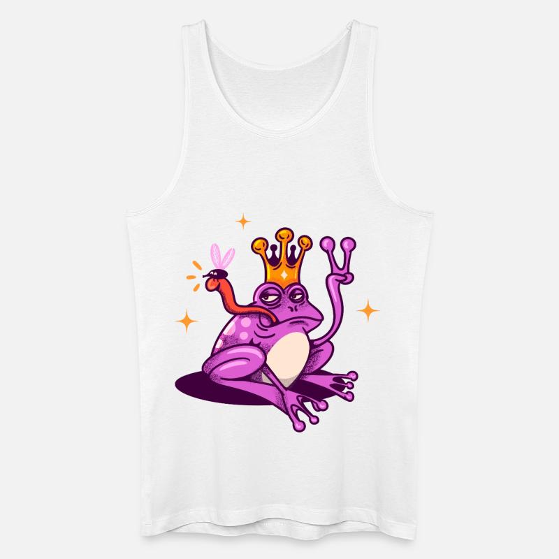 Prinz Kröte - Männer Bio Tank Top - Weiß