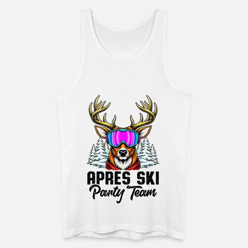 Apres Ski Party Team - Männer Bio Tank Top - Weiß