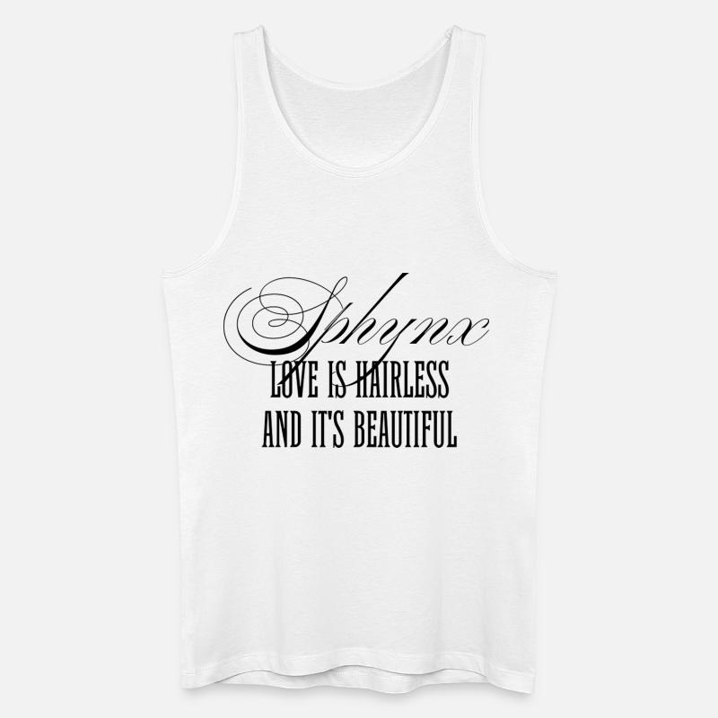 Wunderschöne Sphynx Katzenliebe - Männer Bio Tank Top - Weiß