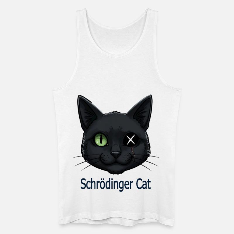 Schrödinger Katze - Männer Bio Tank Top - Weiß