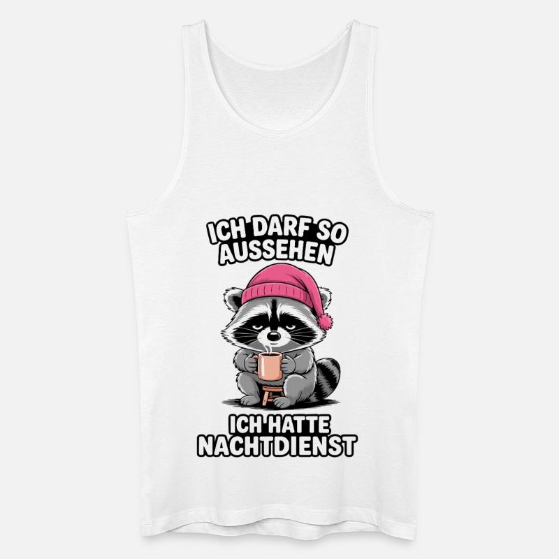 Nachtdienst Nachtschicht Krankenschwester Pfleger - Männer Bio Tank Top - Weiß