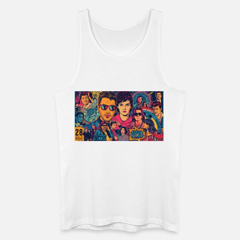 Pop-Symbole - Männer Bio Tank Top - Weiß