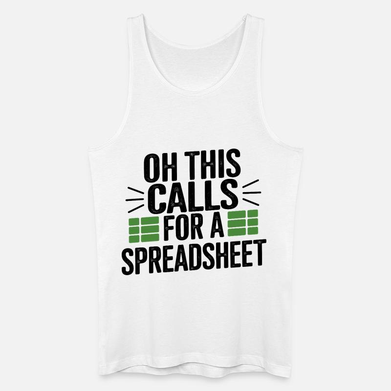 Oh Das Braucht Eine Tabelle - Männer Bio Tank Top - Weiß