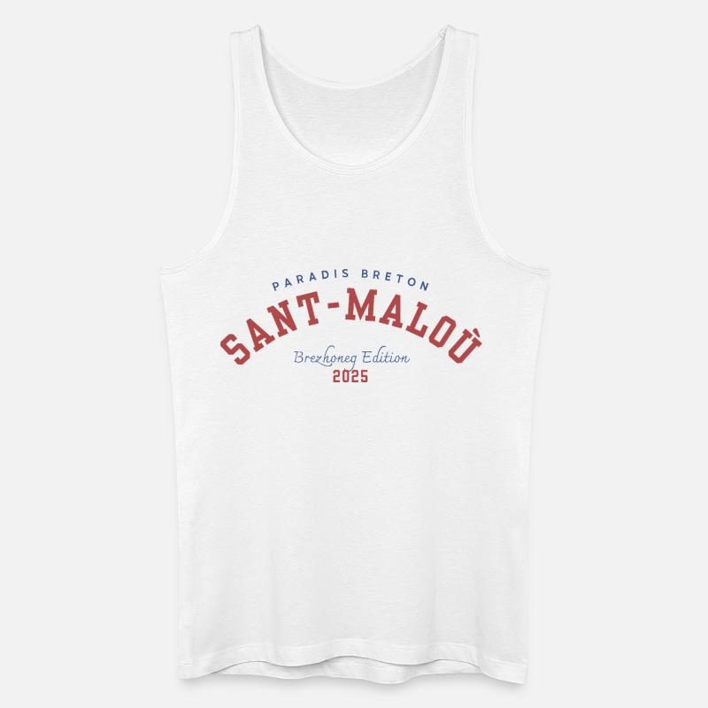 Saint-Malo 2025 - Männer Bio Tank Top - Weiß