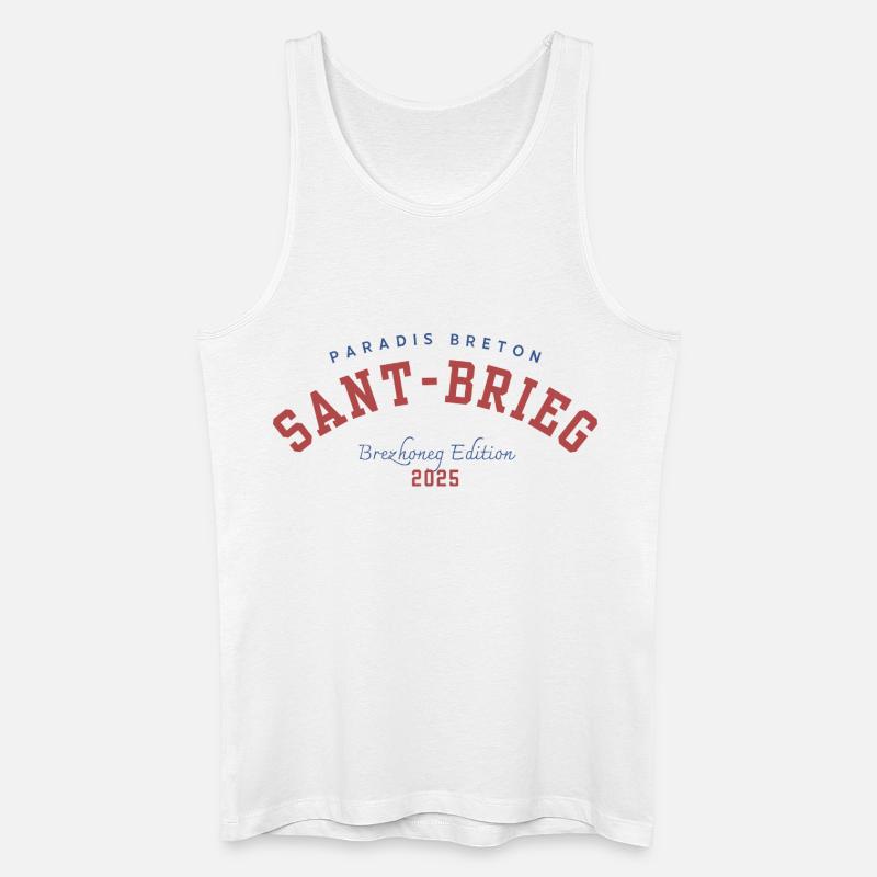 Saint-Brieuc 2025 - Männer Bio Tank Top - Weiß