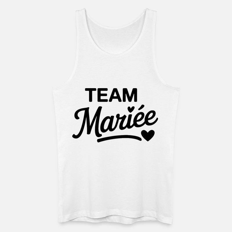 Team Braut gestaltet eleganten Junggesellenabschied - Männer Bio Tank Top - Weiß